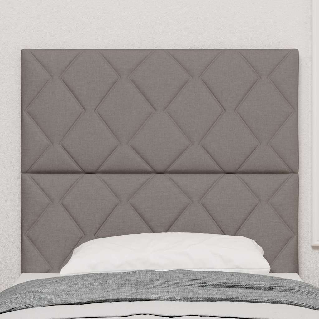 LED Kopfteil Taupe Stoff
