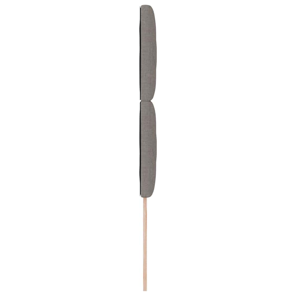 LED Kopfteil Taupe Stoff