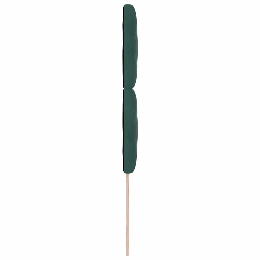 LED Kopfteil Dunkelgrün 100 cm Samt