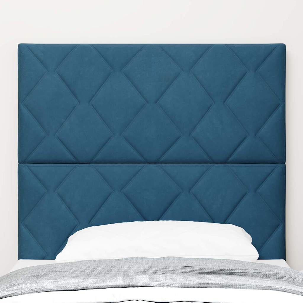 LED Kopfteil Dunkelblau 100 cm Samt