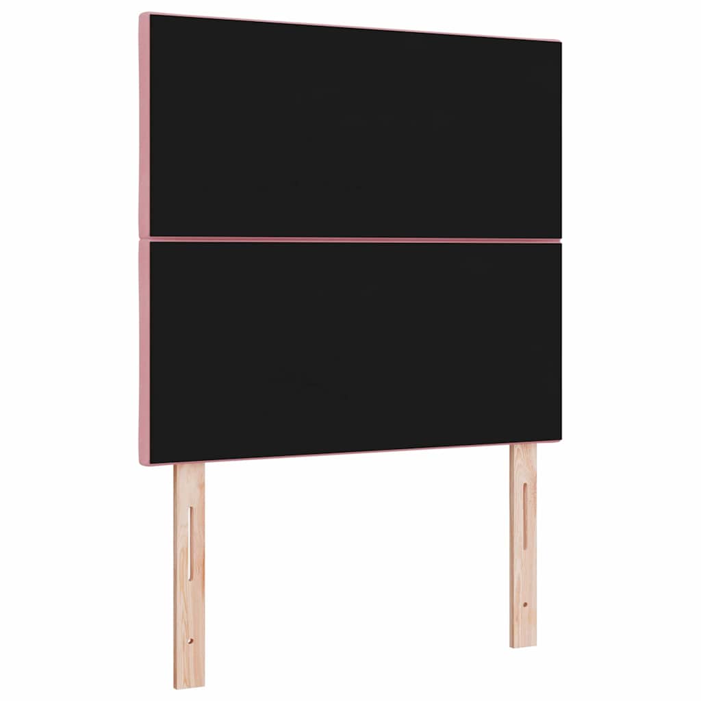 LED Kopfteil Rosa 100 cm Samt