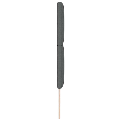 LED Kopfteil Grau 144 cm Stoff