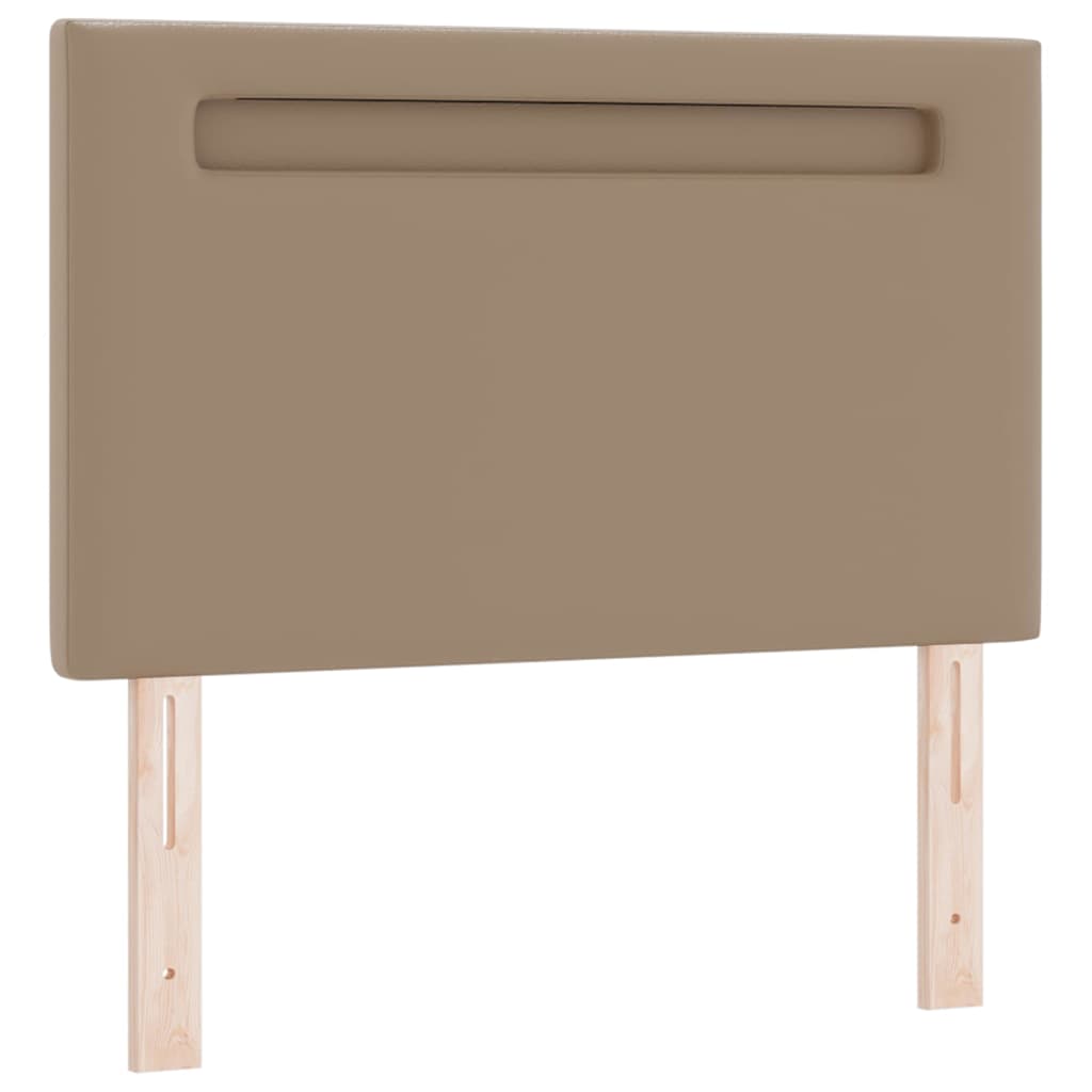 Bettgestell mit Matratze Cappuccino 100 x 200 cm Kunstleder