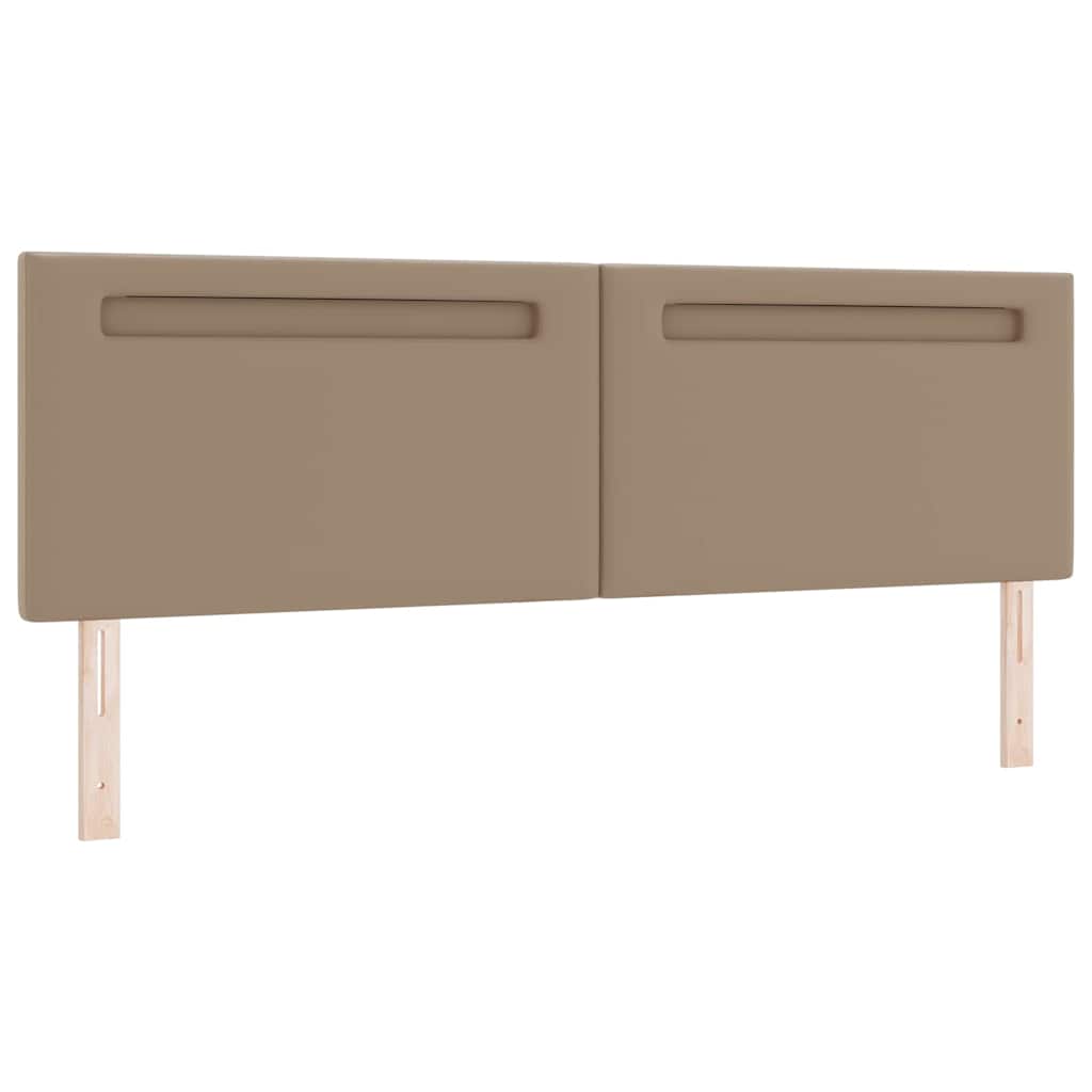 Bettgestell mit Matratze Cappuccino 180 x 200 cm Kunstleder