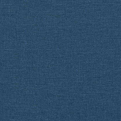 Boxspringbett mit Kopfteil Blau 90 x 200 cm Stoff