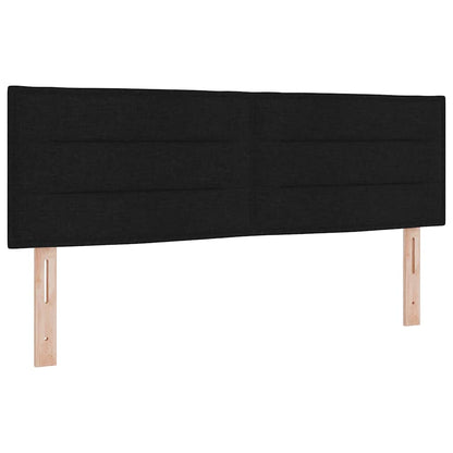 Boxspringbett mit Matratze Schwarz 140 x 200 cm Stoff