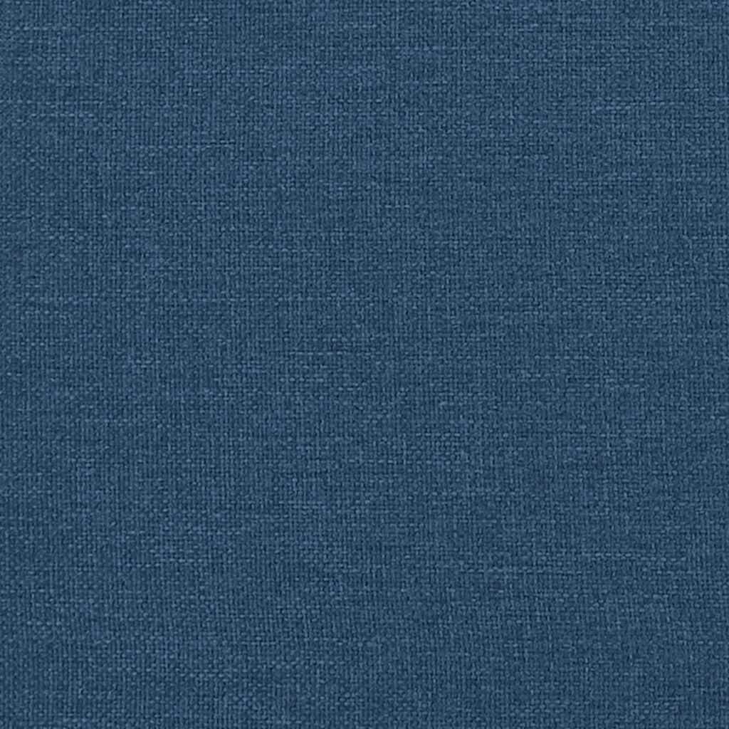 Boxspringbett mit Kopfteil Blau 200 x 140 cm Stoff
