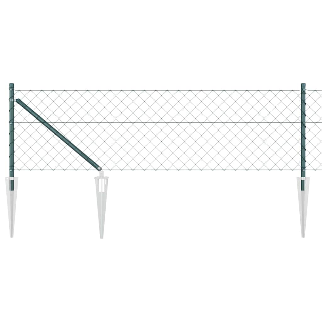 Schweißdrahtzaun mit Spikes 10 x 0,8 m (B x H)
