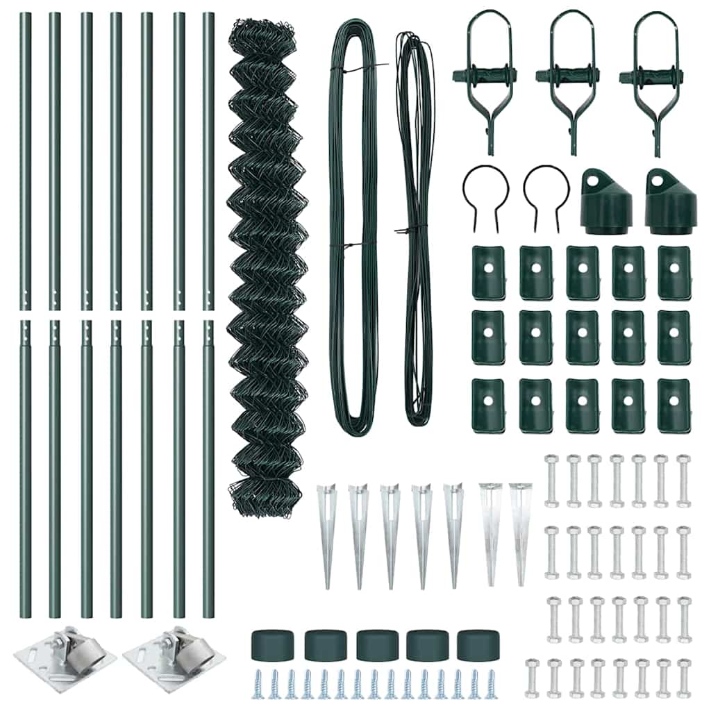 Schweißdrahtzaun mit Spikes 10 x 1,6 m (B x H)
