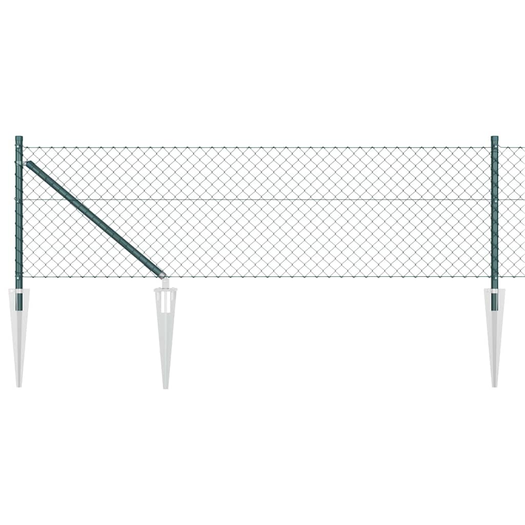 Schweißdrahtzaun mit Spikes 25 x 0,4 m (B x H)