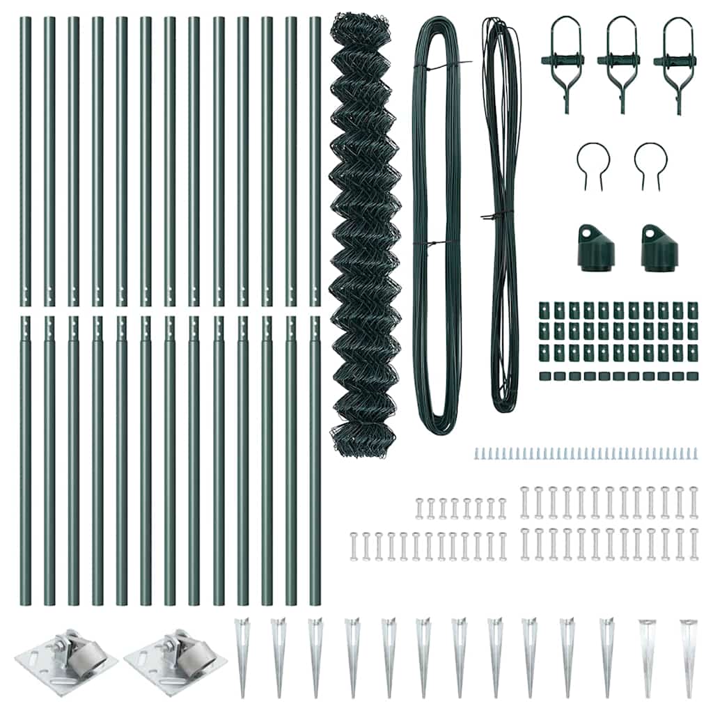 Schweißdrahtzaun mit Spikes 25 x 1,6 m (B x H)