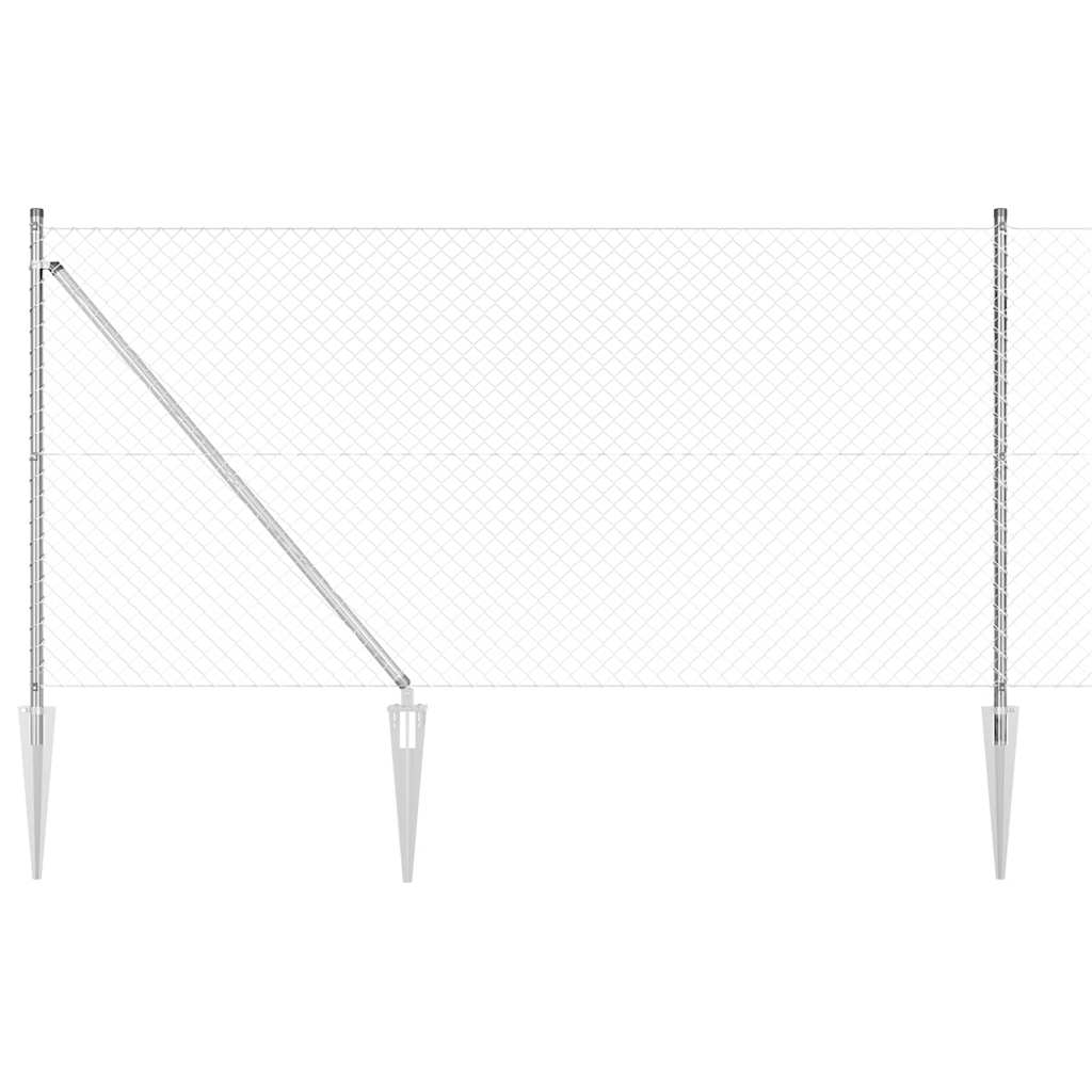 Schweißdrahtzaun mit Spikes 10 x 1 m (B x H)