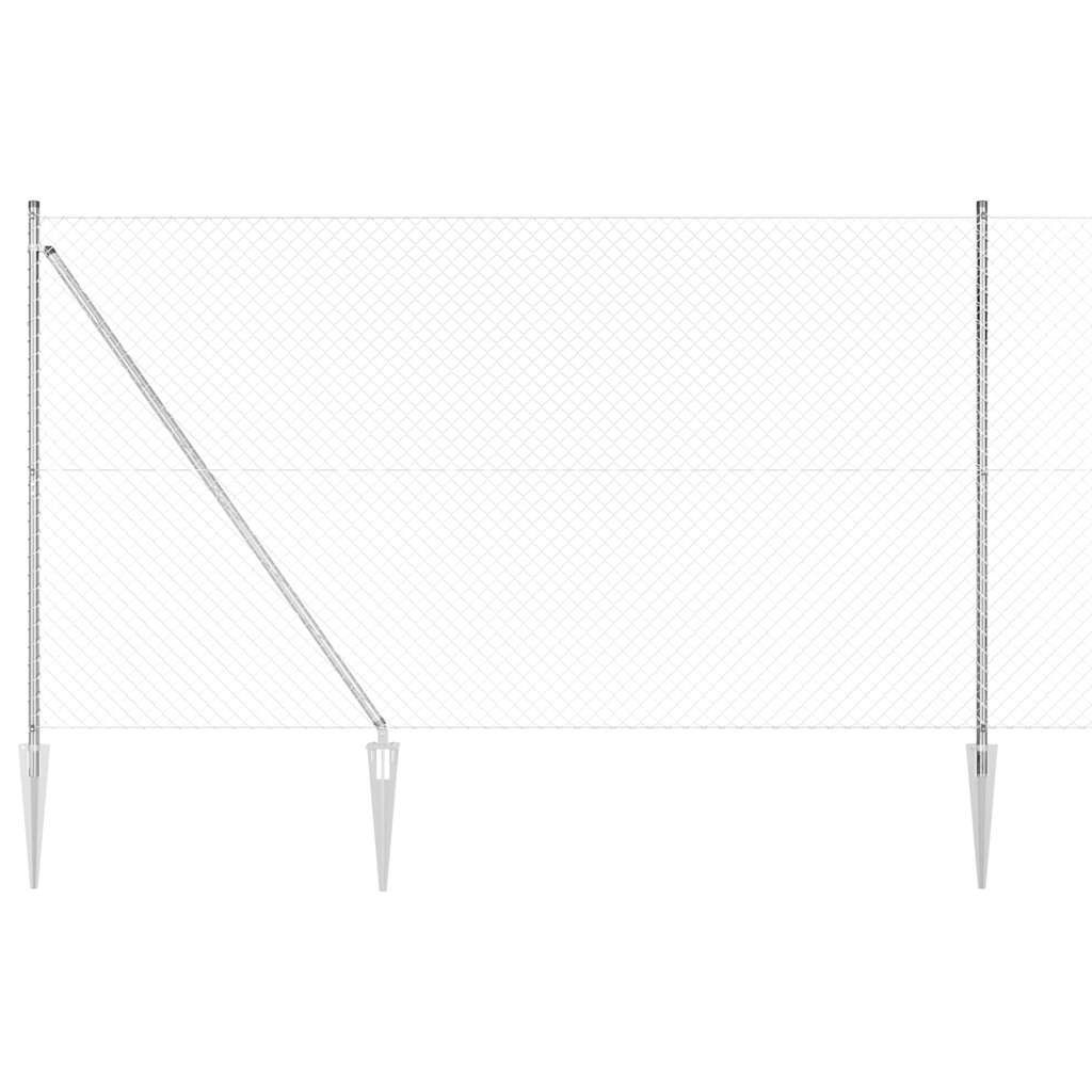 Schweißdrahtzaun mit Spikes 10 x 1,6 m (B x H)