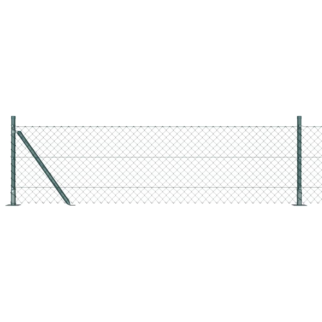 Geschweißter Drahtzaun mit Betonfundament 10 x 0,4 m (B x H)