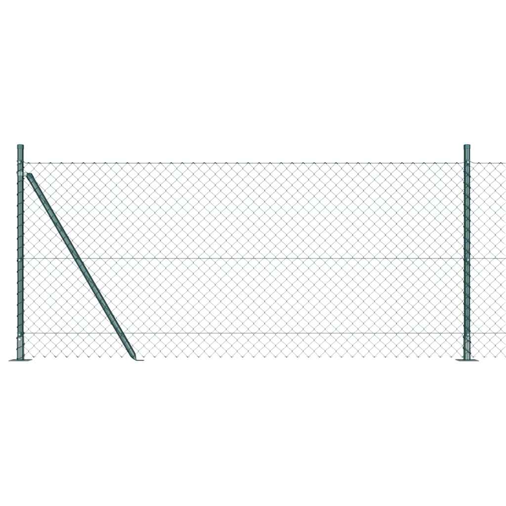 Geschweißter Drahtzaun mit Betonfundament 10 x 1 m (B x H)