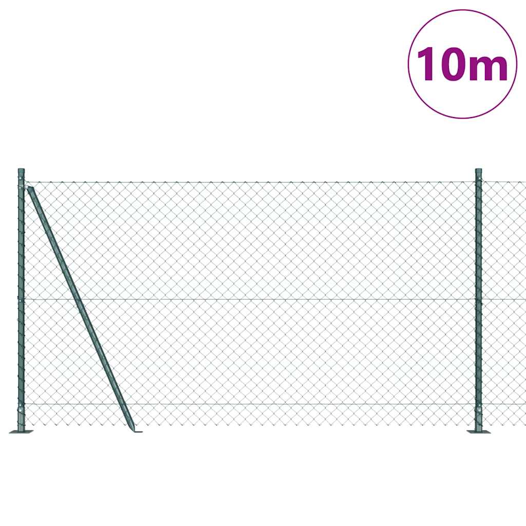Geschweißter Drahtzaun mit Betonfundament 10 x 1,2 m (B x H)
