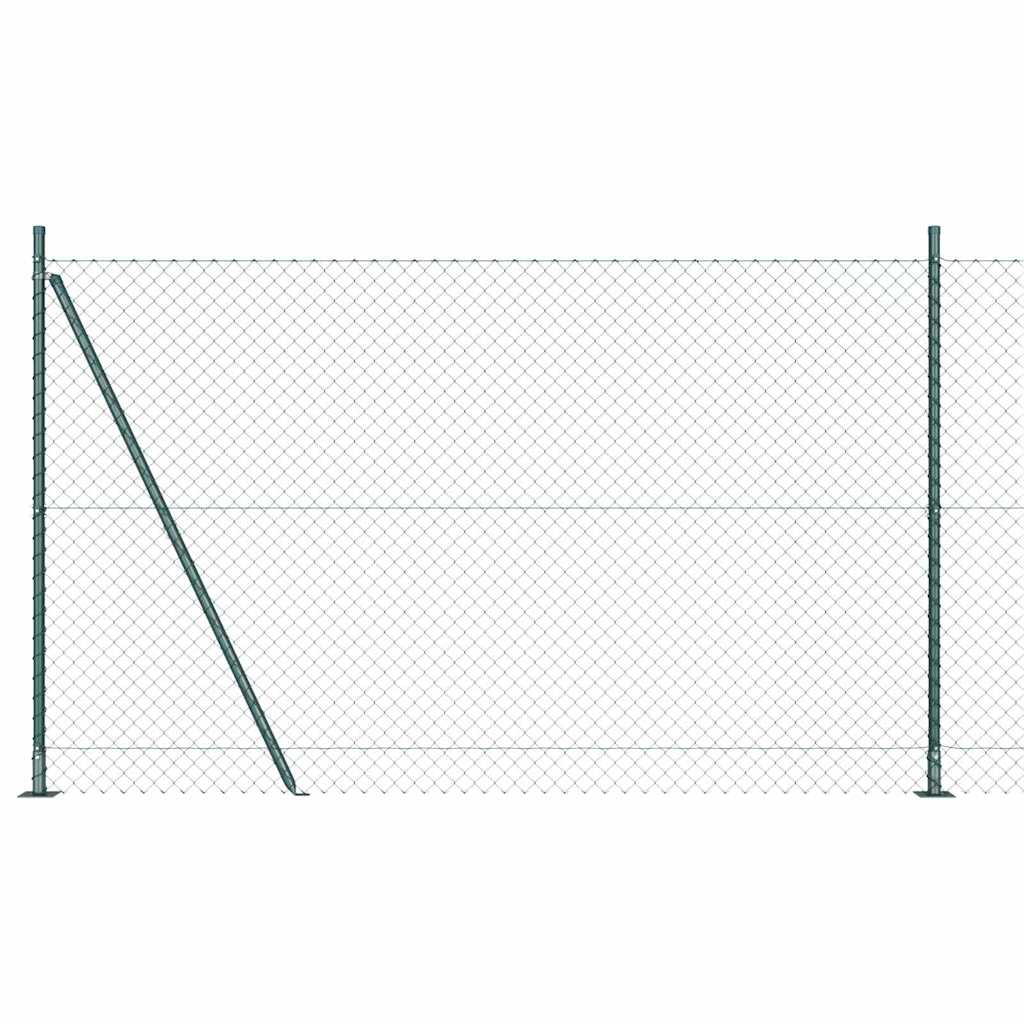 Geschweißter Drahtzaun mit Betonfundament 10 x 1,5 m (B x H)