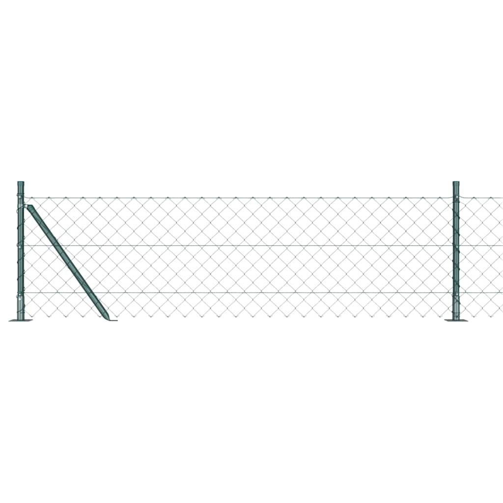 Geschweißter Drahtzaun mit Betonfundament 10 x 0,4 m (B x H)