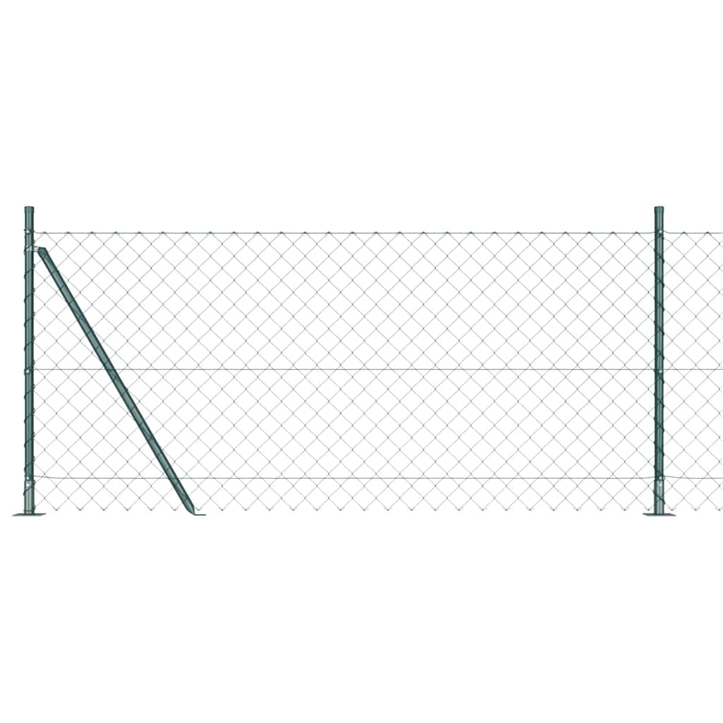 Geschweißter Drahtzaun mit Betonfundament 10 x 1 m (B x H)
