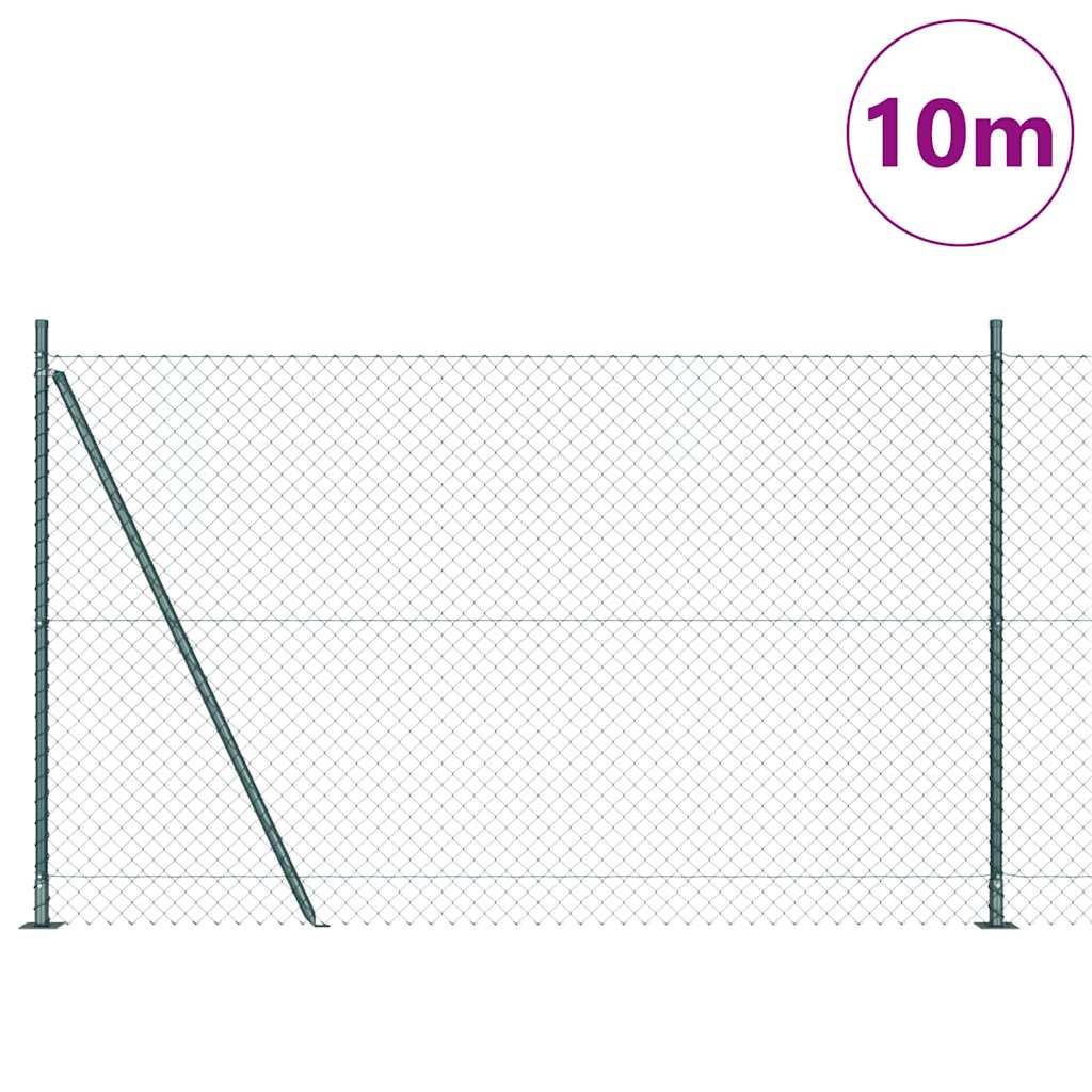 Geschweißter Drahtzaun mit Betonfundament 10 x 1,4 m (B x H)