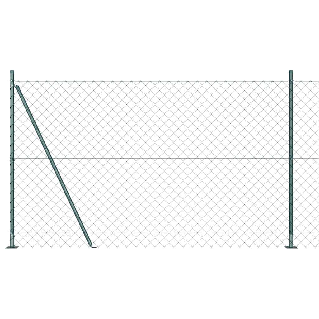 Geschweißter Drahtzaun mit Betonfundament 10 x 1,6 m (B x H)