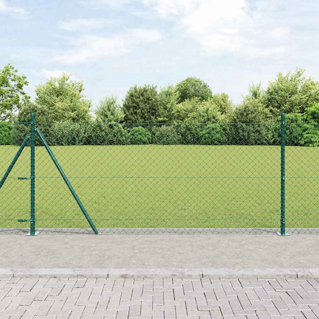 Geschweißter Drahtzaun mit Betonfundament 25 x 0,8 m (B x H)
