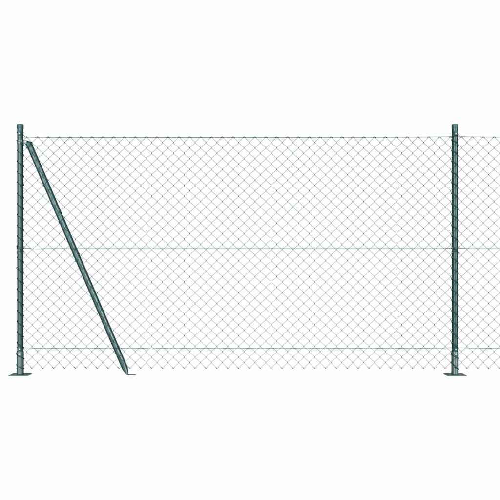 Geschweißter Drahtzaun mit Betonfundament 25 x 1,2 m (B x H)