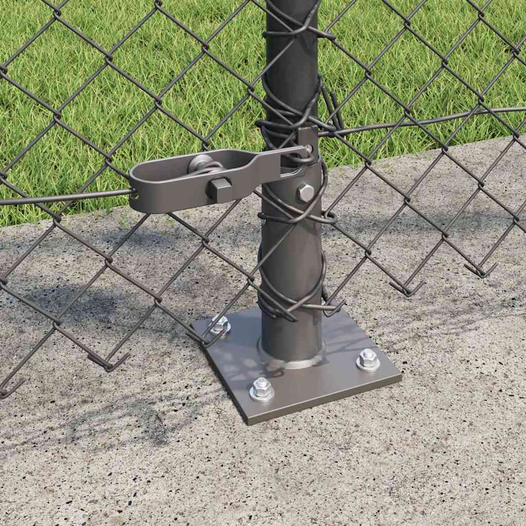 Geschweißter Drahtzaun mit Betonfundament 10 x 1,2 m (B x H)