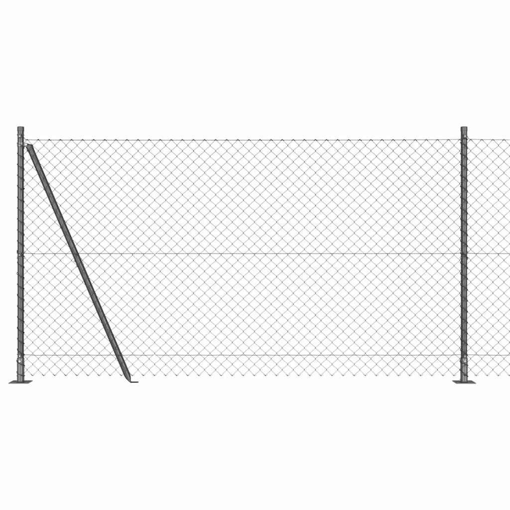 Geschweißter Drahtzaun mit Betonfundament 10 x 1,2 m (B x H)