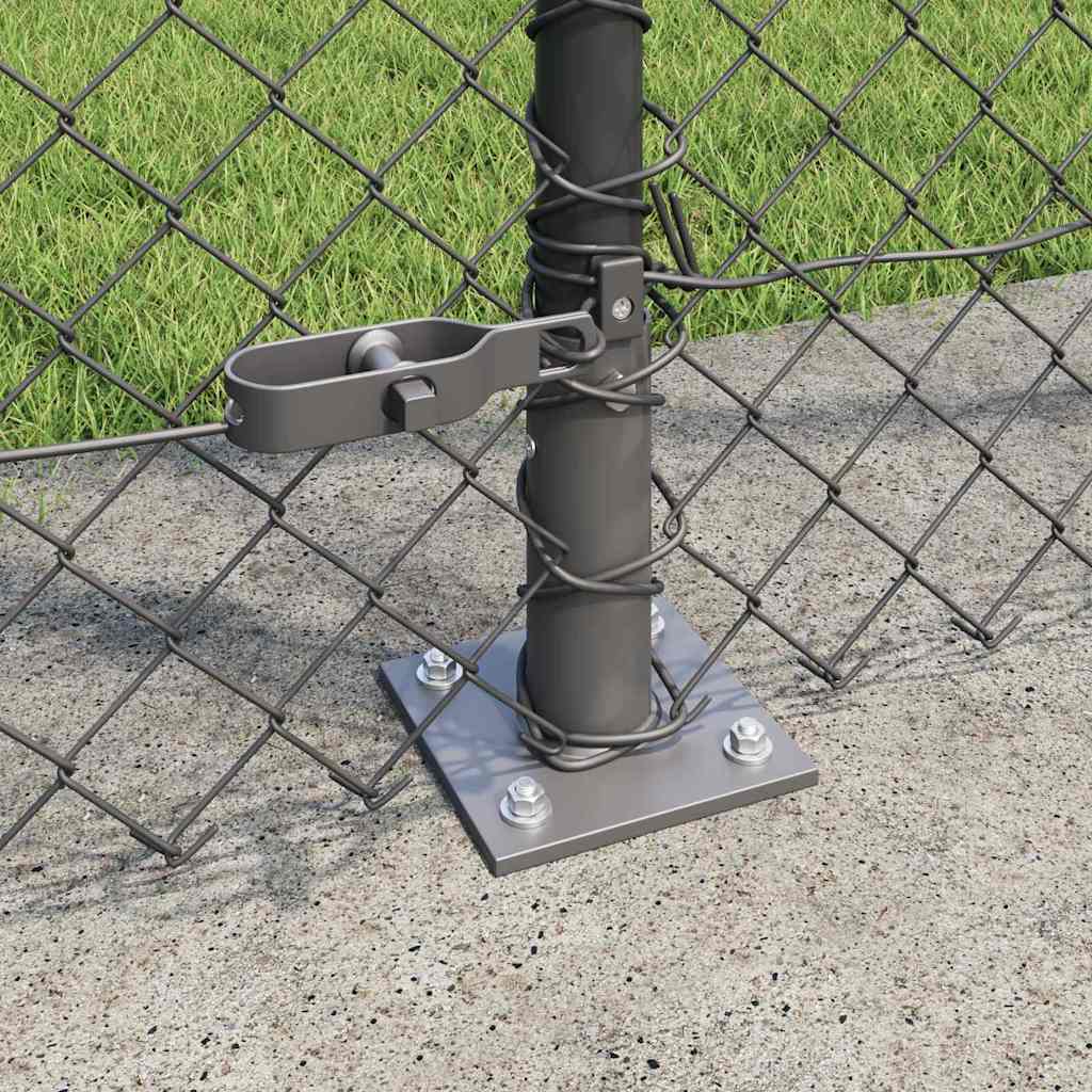 Geschweißter Drahtzaun mit Betonfundament 10 x 1,6 m (B x H)