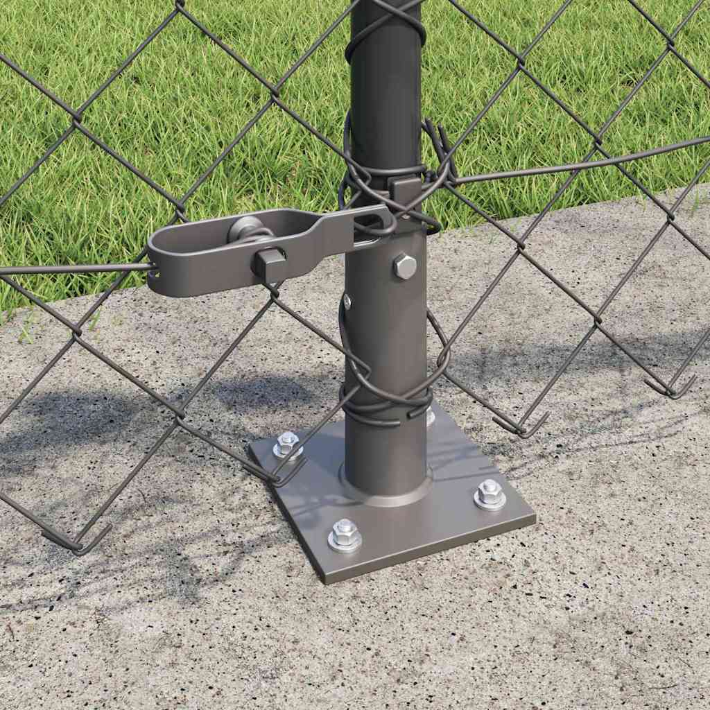 Geschweißter Drahtzaun mit Betonfundament 10 x 0,6 m (B x H)