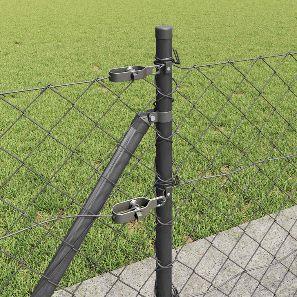 Geschweißter Drahtzaun mit Betonfundament 10 x 0,6 m (B x H)