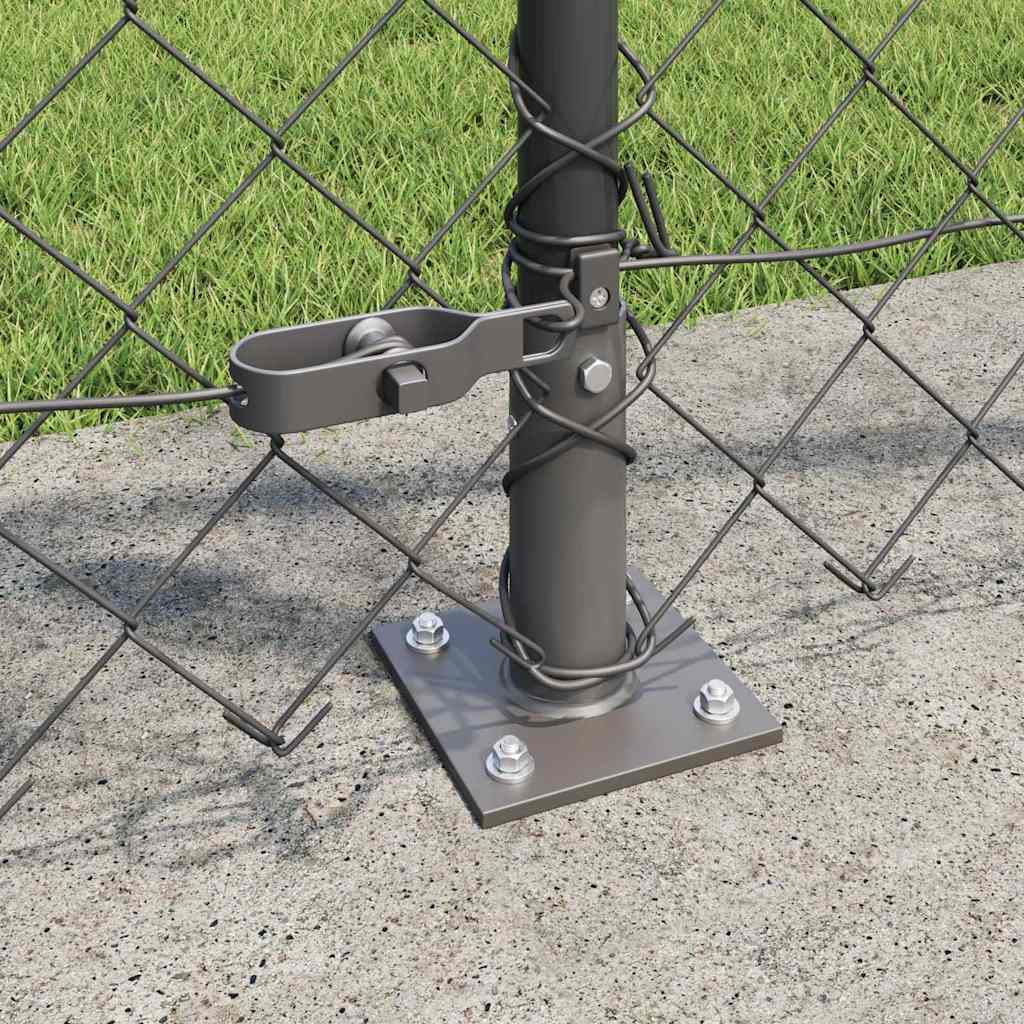 Geschweißter Drahtzaun mit Betonfundament 10 x 1 m (B x H)