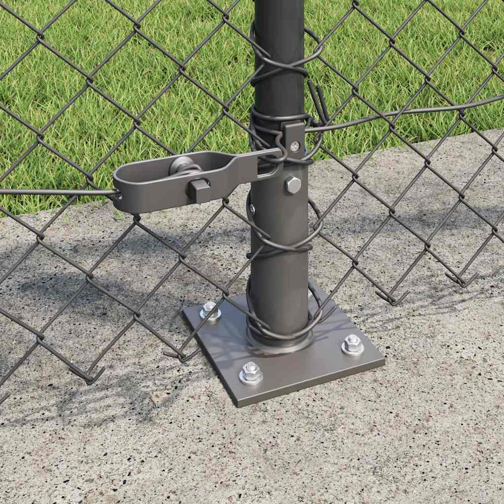 Geschweißter Drahtzaun mit Betonfundament 25 x 1 m (B x H)