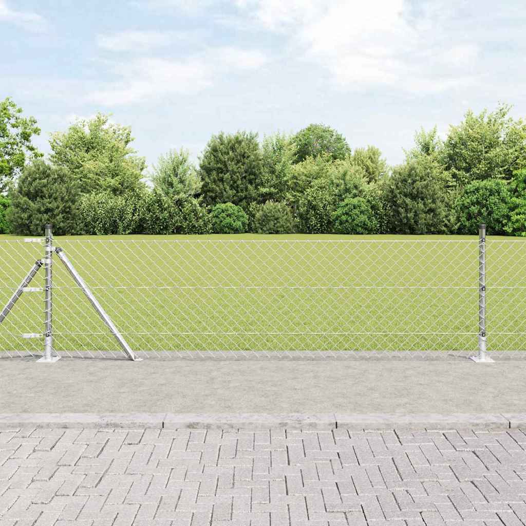 Geschweißter Drahtzaun mit Betonfundament 10 x 0,4 m (B x H)