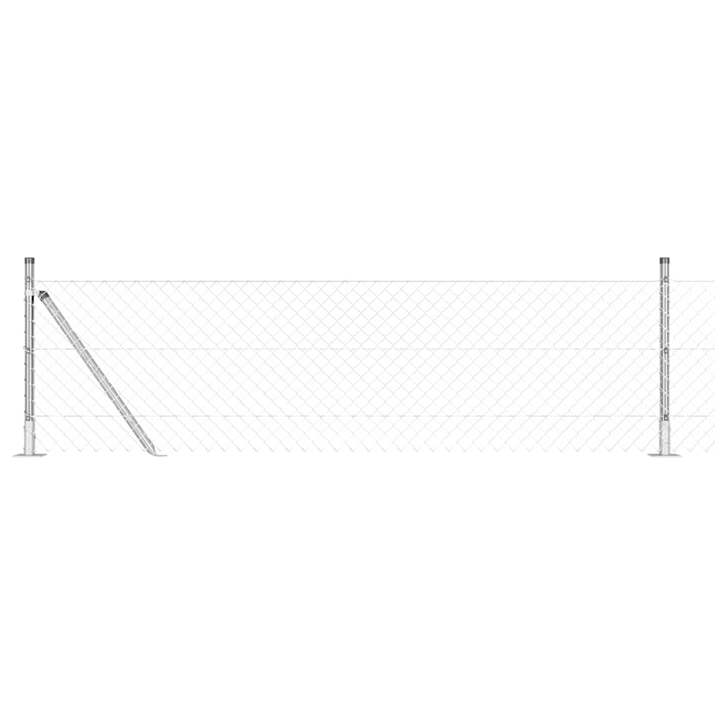 Geschweißter Drahtzaun mit Betonfundament 10 x 0,4 m (B x H)