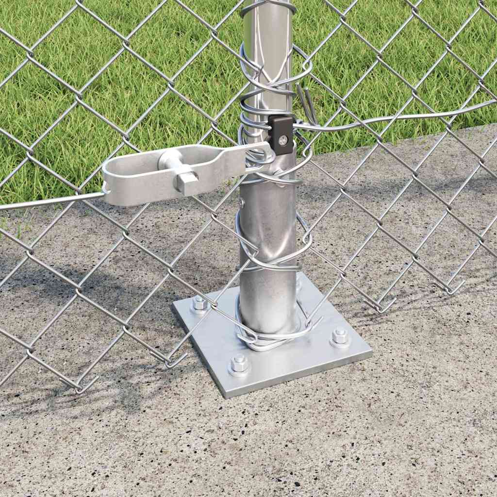 Geschweißter Drahtzaun mit Betonfundament 10 x 1,5 m (B x H)