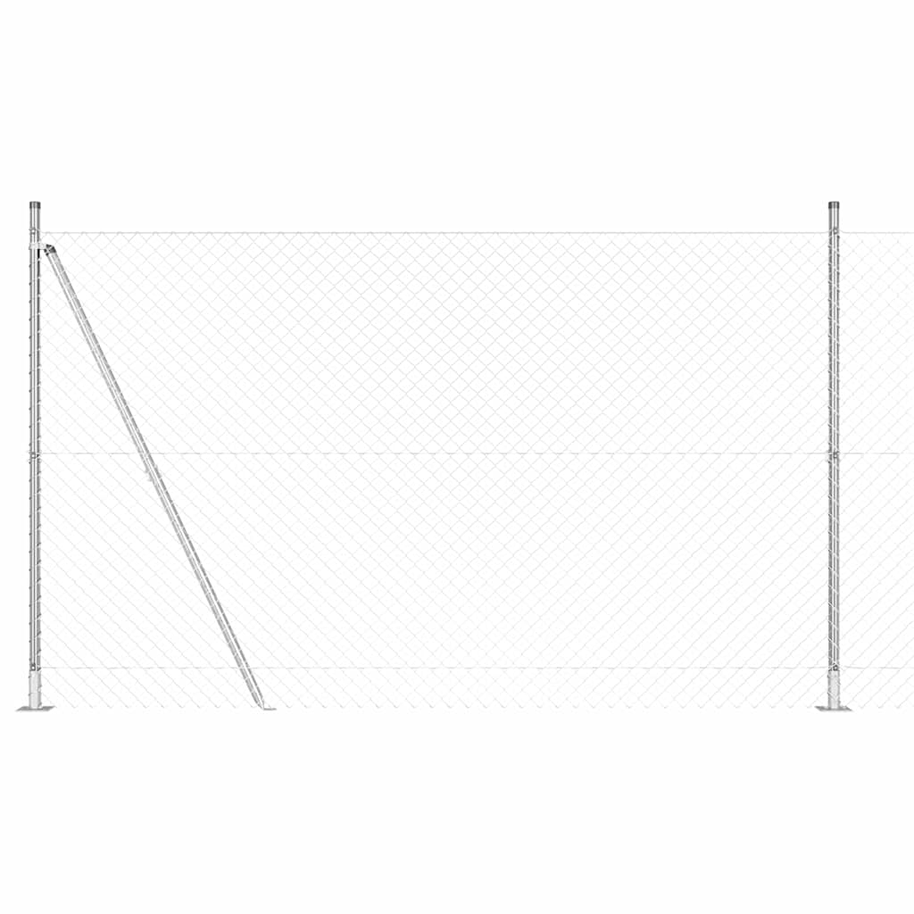 Geschweißter Drahtzaun mit Betonfundament 10 x 1,5 m (B x H)