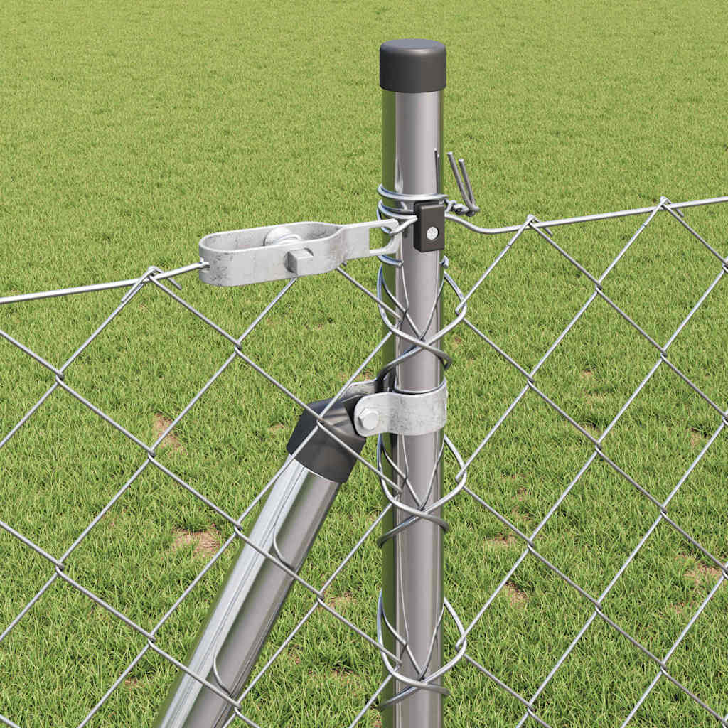 Geschweißter Drahtzaun mit Betonfundament 10 x 0,8 m (B x H)