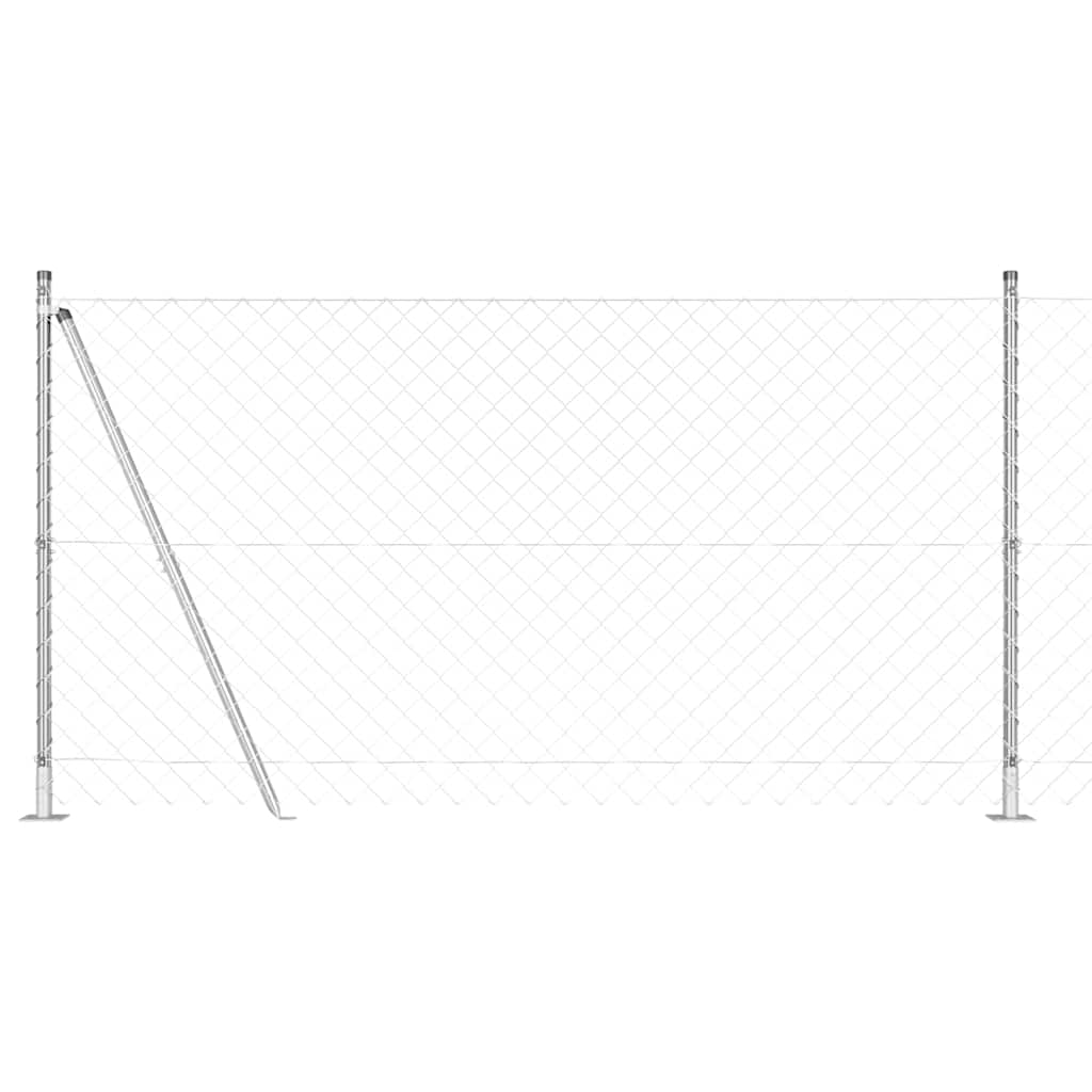 Geschweißter Drahtzaun mit Betonfundament 10 x 1,2 m (B x H)