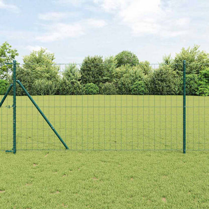 Bodenmontierter Euro-Zaun 10 x 1,4 m PVC-beschichteter Stahl