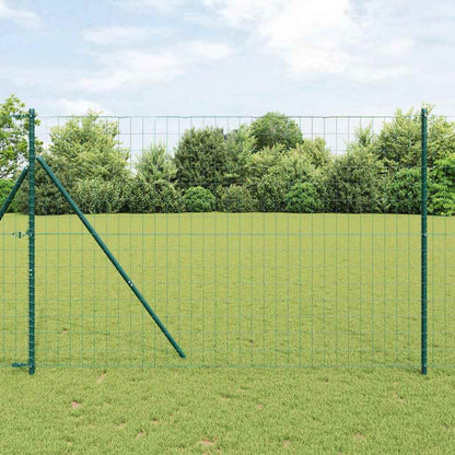 Bodenmontierter Euro-Zaun 10 x 1,6 m PVC-beschichteter Stahl