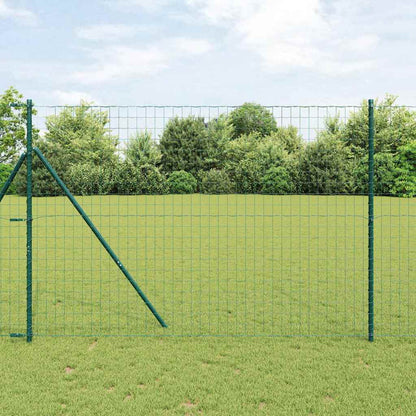Bodenmontierter Euro-Zaun 10 x 1,5 m PVC-beschichteter Stahl