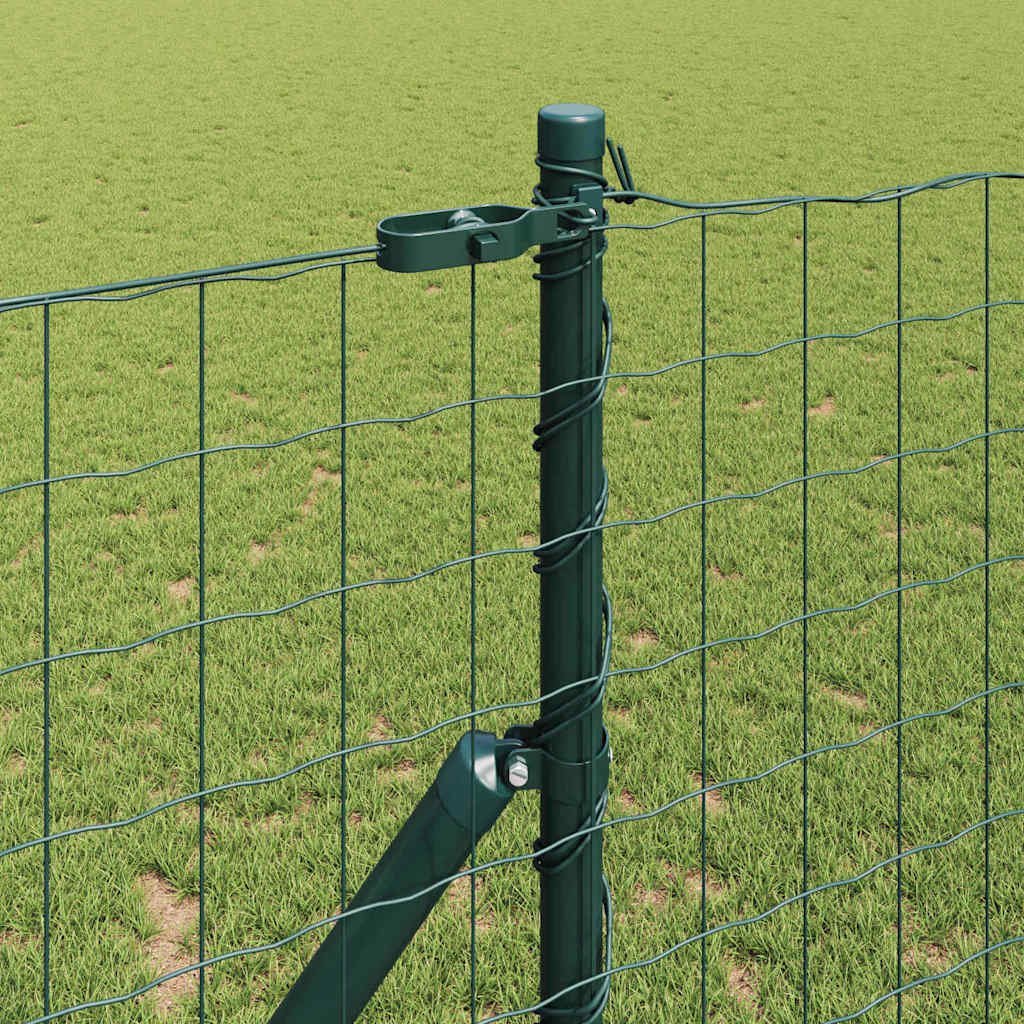 Bodenmontierter Euro-Zaun 25 x 1,2 m PVC-beschichteter Stahl