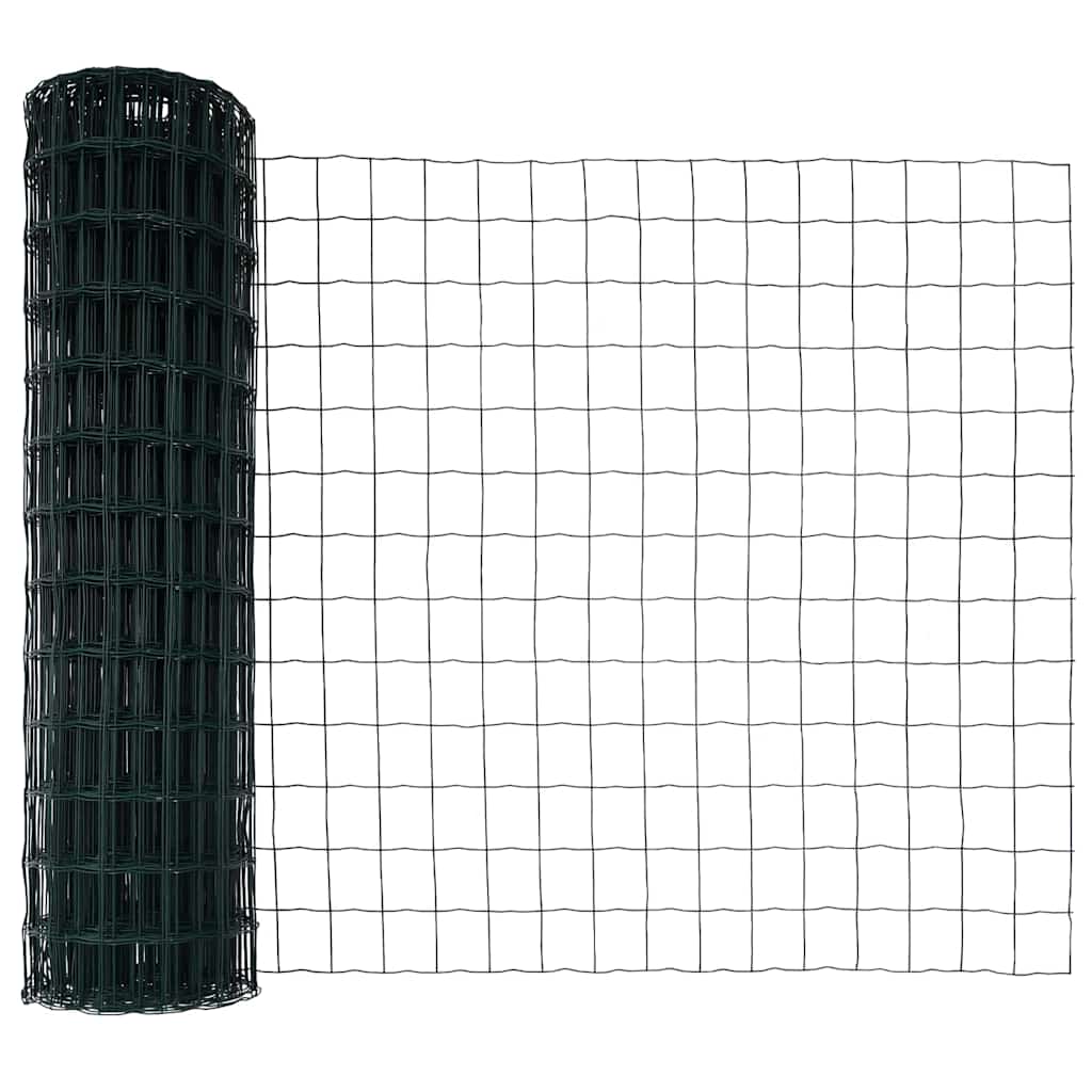 Bodenmontierter Euro-Zaun 25 x 1,2 m PVC-beschichteter Stahl