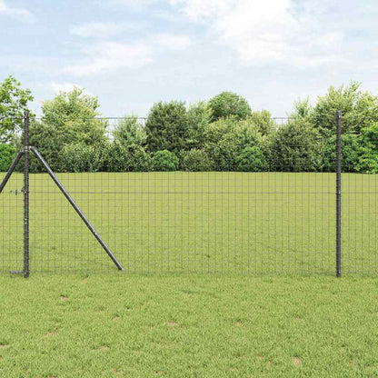 Bodenmontierter Euro-Zaun 10 x 1,4 m PVC-beschichteter Stahl
