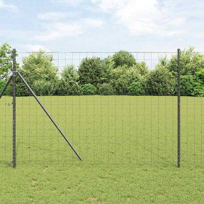 Bodenmontierter Euro-Zaun 10 x 1,6 m PVC-beschichteter Stahl