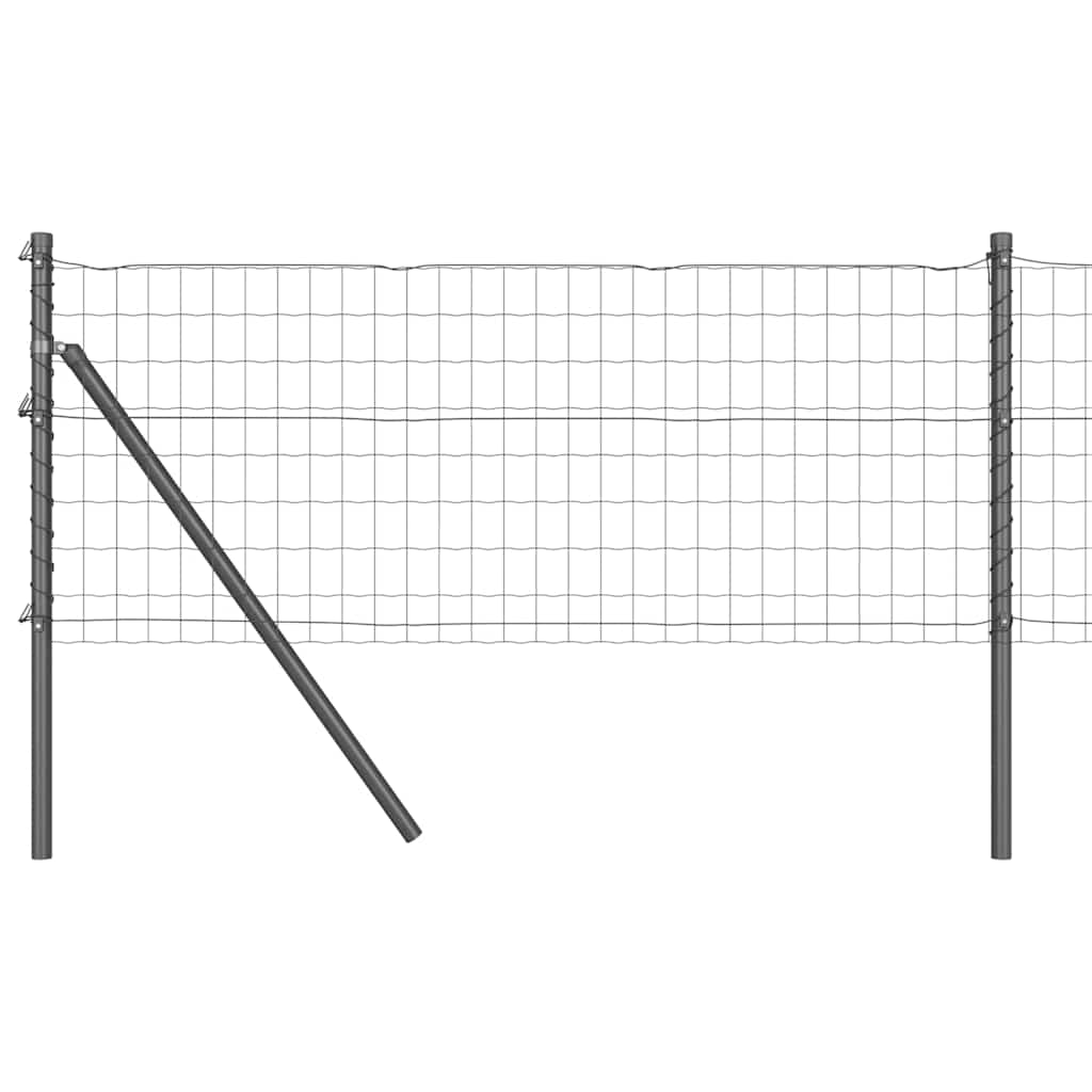 Bodenmontierter Euro-Zaun 25 x 0,4 m PVC-beschichteter Stahl