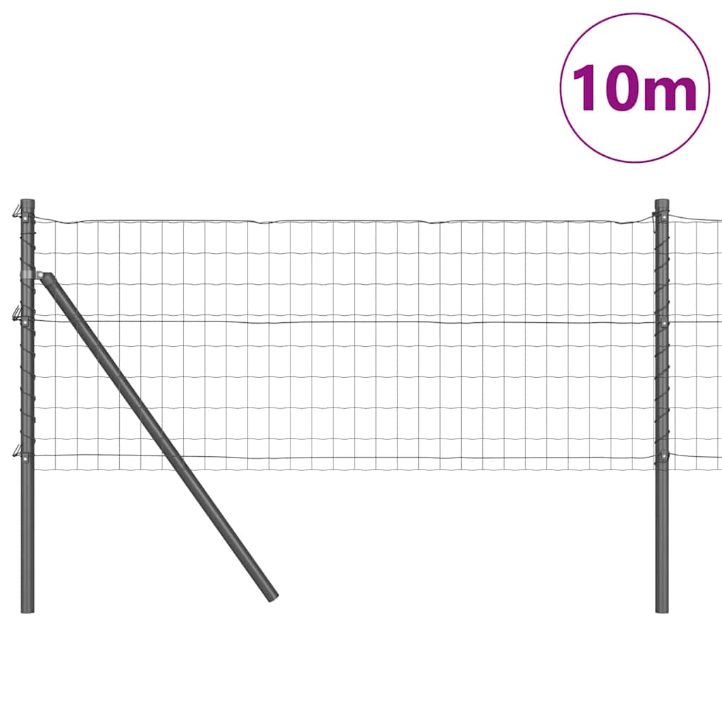 Bodenmontierter Euro-Zaun 25 x 0,4 m PVC-beschichteter Stahl