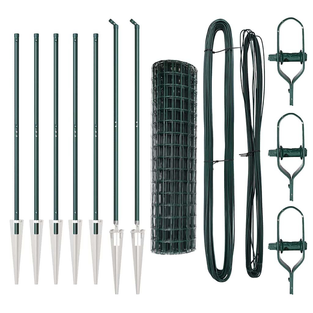 Schweißdrahtzaun mit Spikes 10 x 1,4 m (B x H)